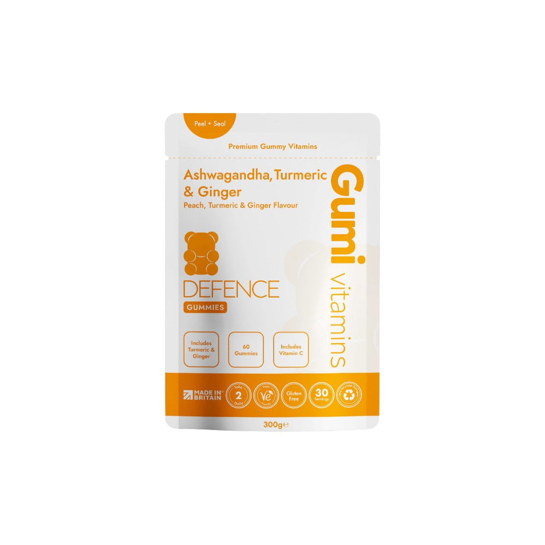 Gumi Vitamins Defence Ashwagandha Turmeric & Ginger Gummies - 60 Gummies