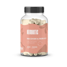 Load image into Gallery viewer, Hembiotic 5000mg Bulk CBD Capsules - 200 Caps - Associated CBD
