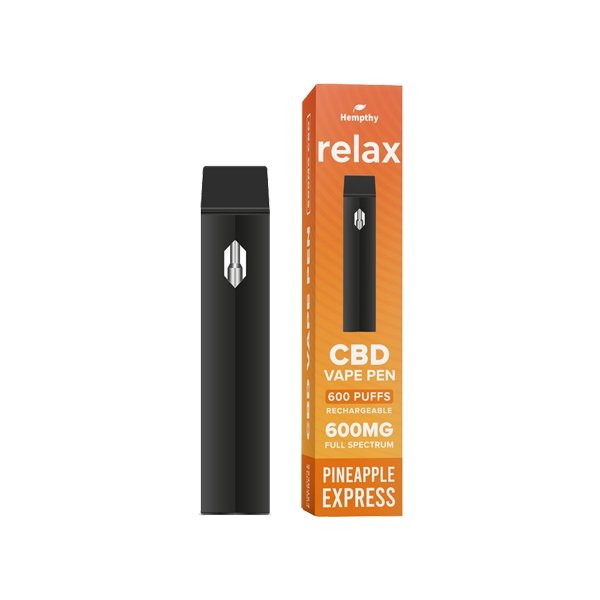 Hempthy 600mg CBD Disposable Vape Pen 600 Puffs - Associated CBD