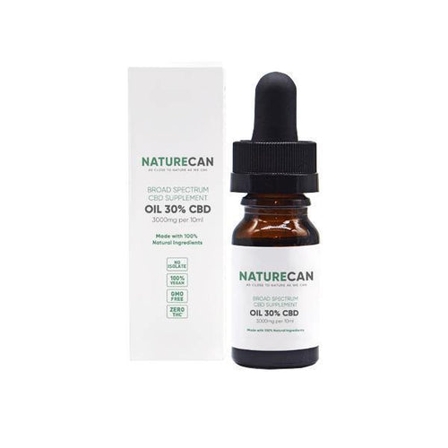 Naturecan 30% 3000mg CBD Broad Spectrum MCT Oil 10ml - Associated CBD