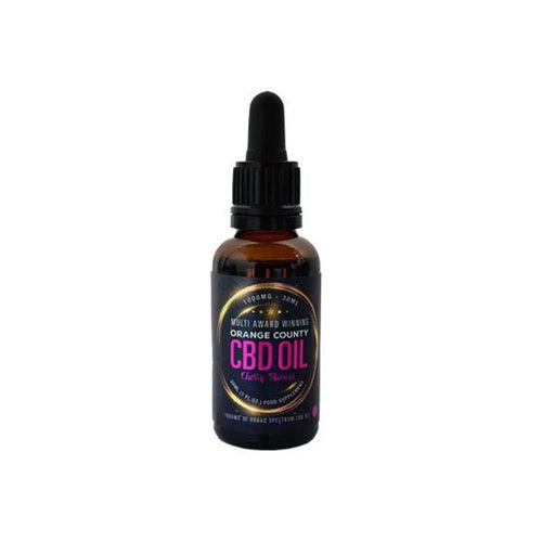 Orange County CBD 1000mg Flavoured Tincture Oil 30ml - Associated CBD