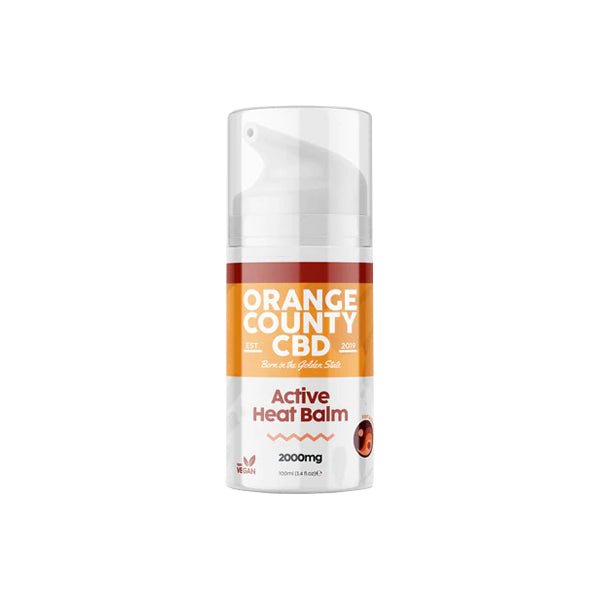 Orange County CBD 2000mg Active Heat Balm 100ml - Associated CBD
