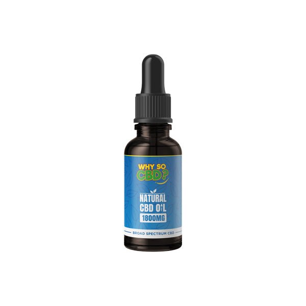 Why So CBD? 1800mg Broad Spectrum CBD Natural Oil - 30ml - Associated CBD